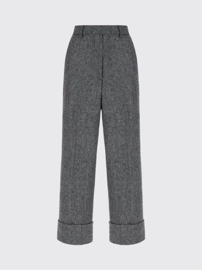 Thom Browne Pants  Woman Color Grey In Gray