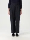Thom Browne High Waisted Double Pleat Trouser In Navy