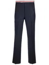 Thom Browne Rwb Blue Wool Pants In Blue