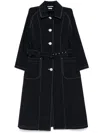 Thom Browne Patch Pocket Car Coat In 415 Navy