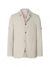 Thom Browne Patch-pocket Dinner Jacket In Neutral