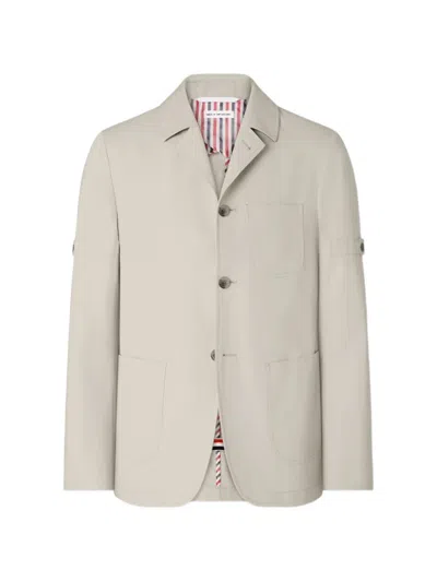 Thom Browne Patch-pocket Dinner Jacket In Neutral