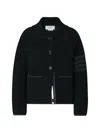Thom Browne Patch-pocket Jacket In Black