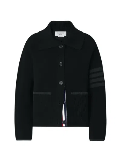 Thom Browne Patch-pocket Jacket In Black