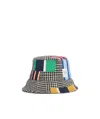Thom Browne Patchwork-detail Bucket Hat In Multicolor