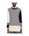 Thom Browne Patchwork Merino Jumper In Gray