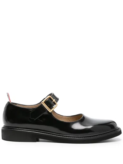 Thom Browne 'brushed Leather Mary Jane Thom John Shoes In Black