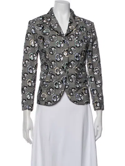 Pre-owned Thom Browne Patterned Blazer In Multicolor