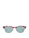 Thom Browne Patterned Browline Sunglasses In Multi