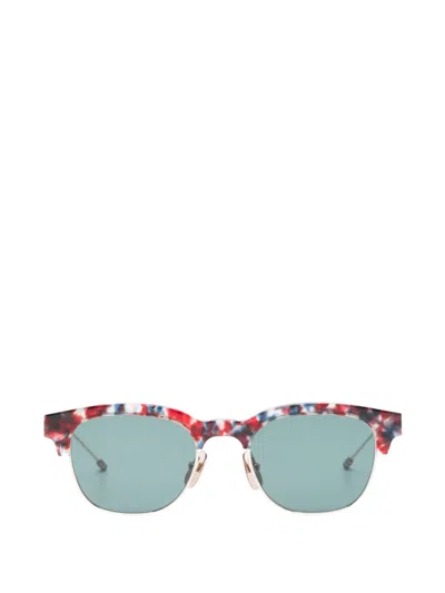 Thom Browne Patterned Browline Sunglasses In Multi