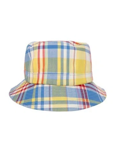 Pre-owned Thom Browne Patterned Bucket Hat In Blue