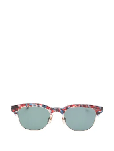 Thom Browne Patterned-frame Sunglasses In Orange