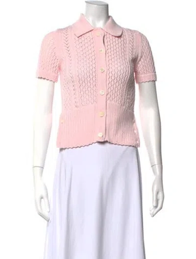 Pre-owned Thom Browne Patterned Sweater In Pink