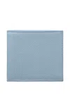 Thom Browne Pebble Grain Bifold Wallet In Blue