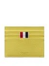 Thom Browne Pebble-grain Card Holder In Green