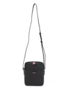 THOM BROWNE PEBBLE GRAIN LEATHER VERTICAL CAMERA BAG