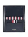 Thom Browne Gestreiftes Kartenetui In Blue