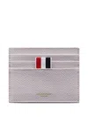 Thom Browne Wallet With Signature Stripe Detail In White