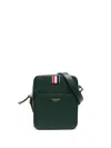 Thom Browne Pebble Texture Messenger Bag In Green