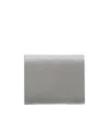 Thom Browne Pebbled Billfold Wallet In Gray