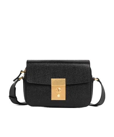 Thom Browne Pebbled Camera Crossbody Bag In Black
