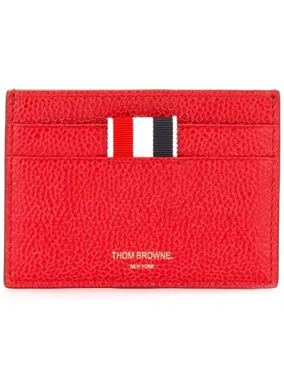 Thom Browne Classic Cardholder In Red