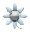 Thom Browne Pebbled-leather Flower Backpack In Blue