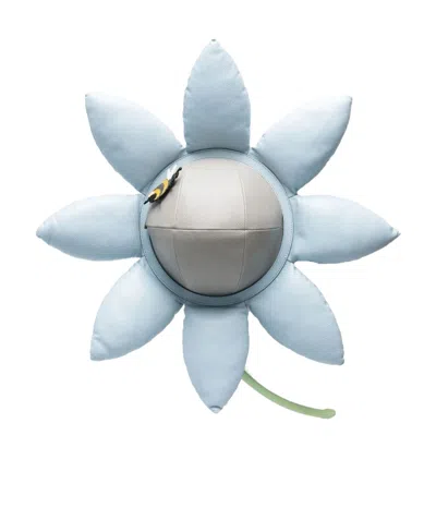 Thom Browne Pebbled-leather Flower Backpack In Blue
