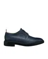 Thom Browne Pebbled Leather Longwing Brogues In Blue