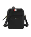 Thom Browne Pebbled-leather Messenger Bag In Black