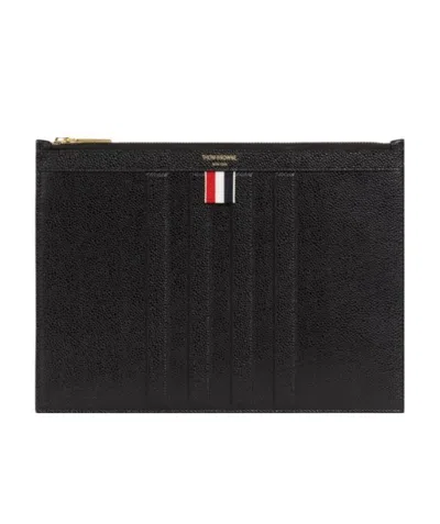 Thom Browne Pebbled Rectangular Clutch Bag