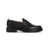 THOM BROWNE PENNY BLACK CALF LEATHER LOAFERS