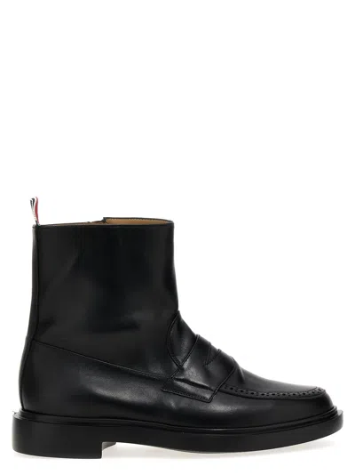 Thom Browne Black Penny Ankle Boots