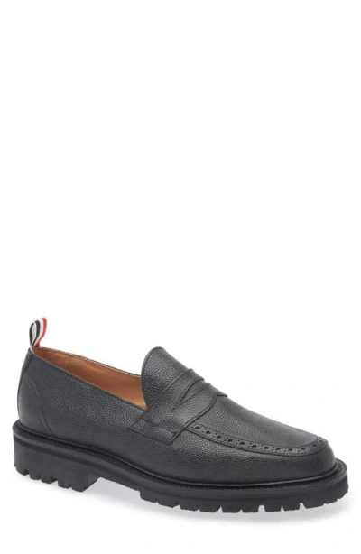 Thom Browne Penny Loafer In Black