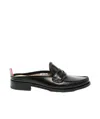 Thom Browne Penny Loafer Mules In Black
