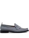 Thom Browne Penny-slot Suede Loafers In Blue