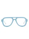 Thom Browne Pilot-frame Glasses In Blue