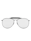 Thom Browne Pilot-frame Mirrored Sunglasses In 灰色