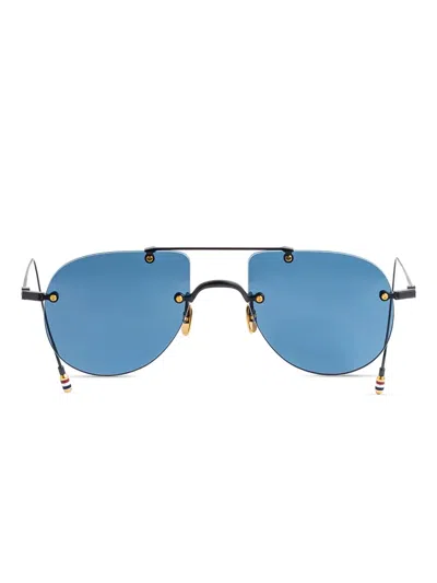 THOM BROWNE PILOT-FRAME SUNGLASSES