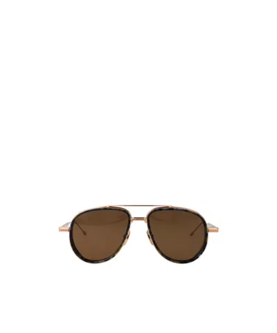 Thom Browne Pilot-frame Sunglasses In Green