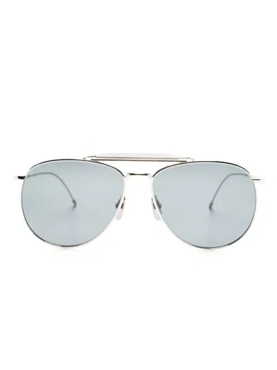 THOM BROWNE PILOT-FRAME SUNGLASSES