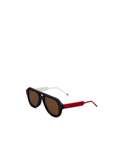 Thom Browne Pilot-frame Sunglasses In Black