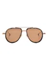 Thom Browne Pilot-frame Sunglasses In Gold