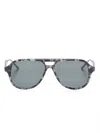 Thom Browne Pilot-frame Sunglasses In Grau