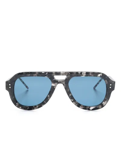 Thom Browne Pilot-frame Sunglasses In Black