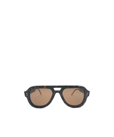 Thom Browne Pilot-frame Sunglasses In Nude