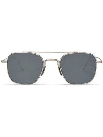 THOM BROWNE PILOT-FRAME TINTED SUNGLASSES