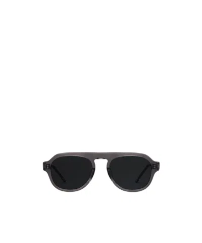 Thom Browne Pilot-frame Tinted Sunglasses In Black