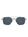 Thom Browne Pilot-frame Titanium Sunglasses In Blue