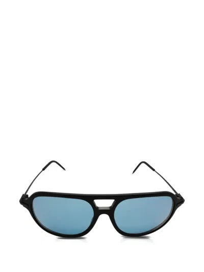 Thom Browne Pilot Sunglasses In Black